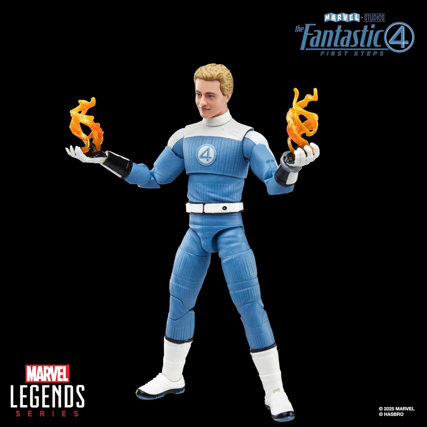 Johnny Storm Human Torch Figura De Acción Fantastic 4 Marvel Legends 16 Cm