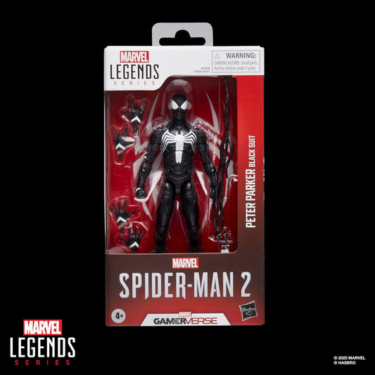 Peter Parker Black Suit Figura De Acción Spiderman 2 Gamerverse Ps5 Marvel Legends 16cm