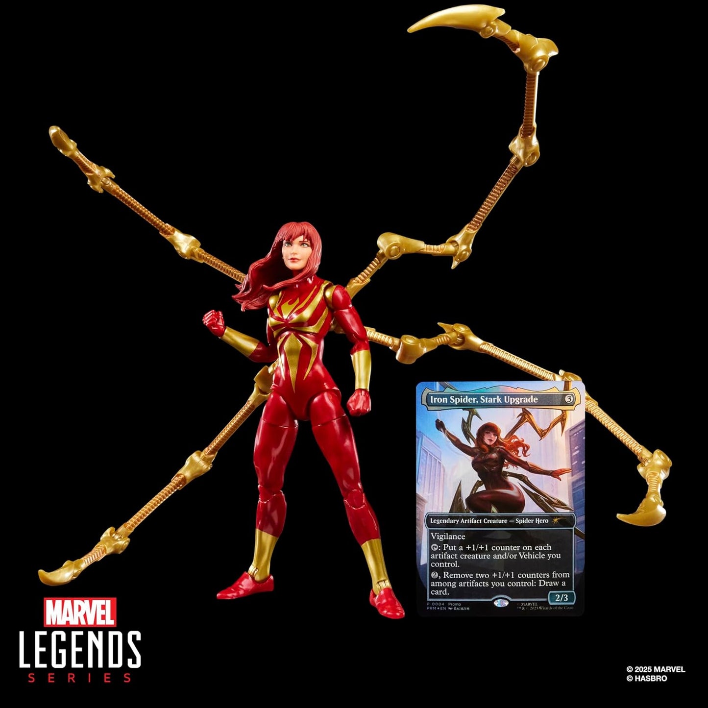 Iron Spider Mary Jane Figura De Acción Spider Man Magic The Gathering Marvel Legends 16 Cm
