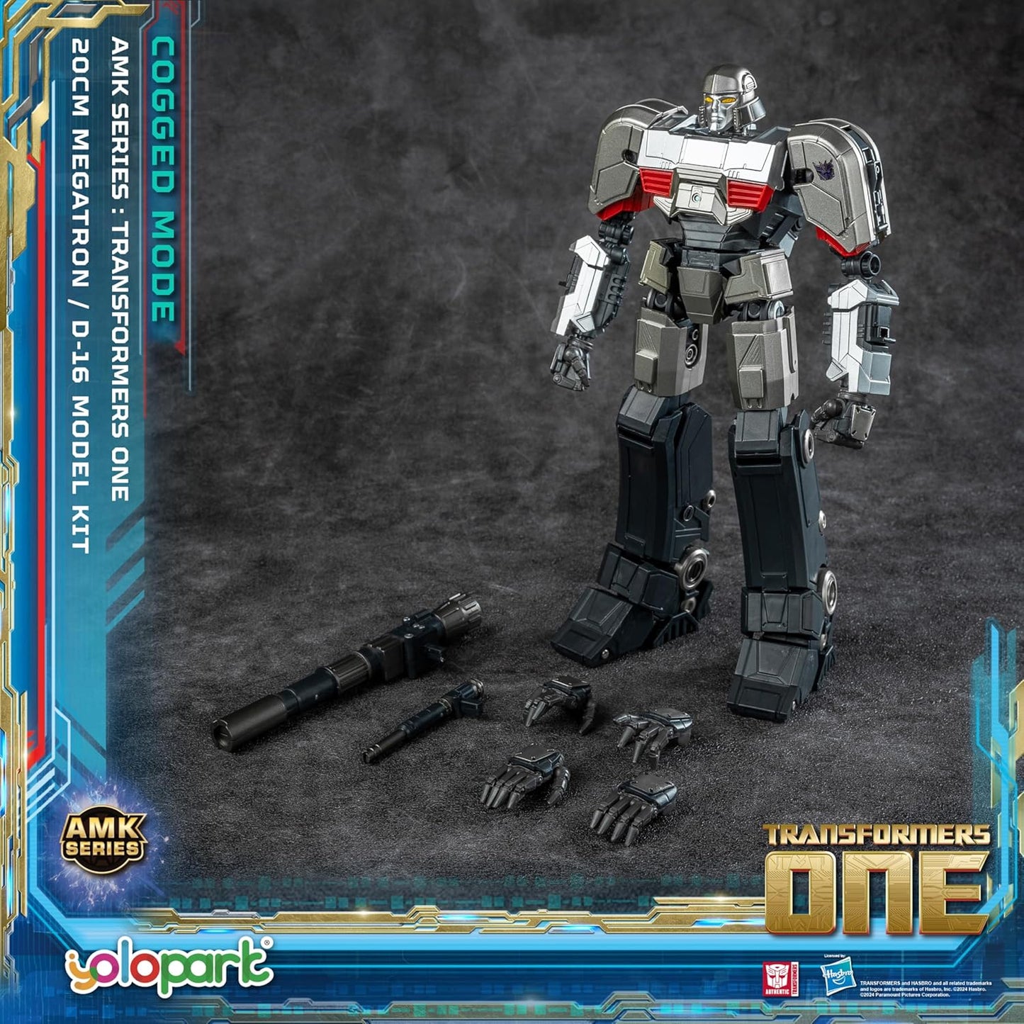 Megatron D-16 Figura de Acción Transformers One Yolopark Transformers Model Kit AMK Hasbro 20 Cm