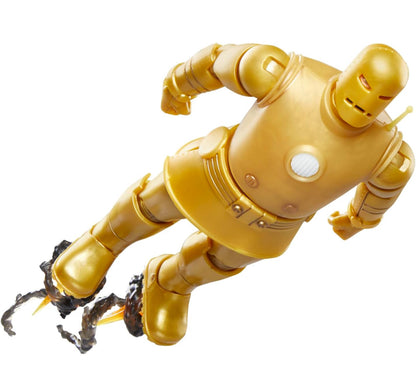Iron Man Model 01 Gold Figura De Acción Retro Marvel Legends 17 Cm