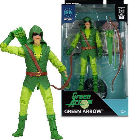 Green Arrow / Flecha Verde Figura De Acción Longbow Hunter Justice League Classic Dc Multiverse Mcfarlane Toys 18 cm