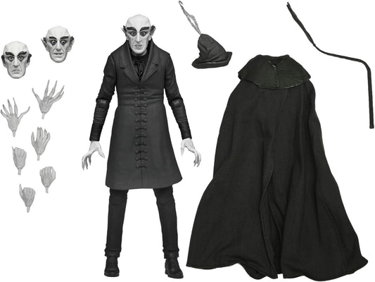Nosferatu Conde Orlok Black & White Figura De Acción Universal Monsters Neca Ultimate Toys 18 Cm