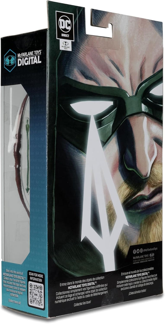 Green Arrow / Flecha Verde Figura De Acción Longbow Hunter Justice League Classic Dc Multiverse Mcfarlane Toys 18 cm