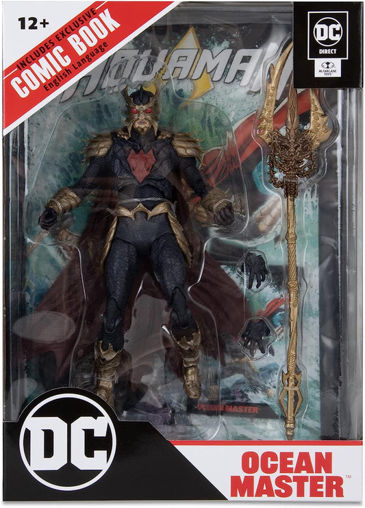 Ocean Master Comic Clásico Figura De Acción Aquaman Comic Dc Mcfarlane Toys 19 Cm