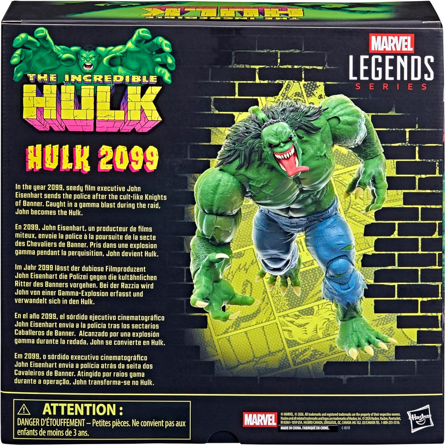 Hulk 2099 Figura de Accion The Incredible Hulk Marvel Legends 22 Cm