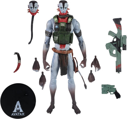 Quaritch Ash Warrior Figura de Acción Avatar Fire & Ash McFarlane Toys 18 Cm