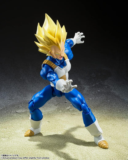 Vegeta Awakened Super Saiyan Blood Figura De Acción Dragon Ball Super SH Figuarts Bandai 15 Cm