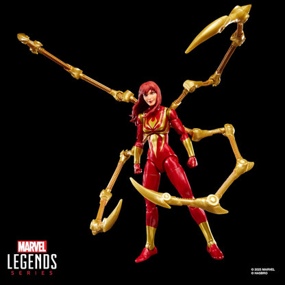 Iron Spider Mary Jane Figura De Acción Spider Man Magic The Gathering Marvel Legends 16 Cm
