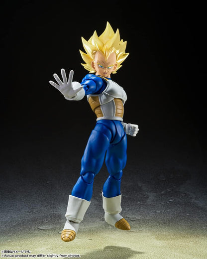 Vegeta Awakened Super Saiyan Blood Figura De Acción Dragon Ball Super SH Figuarts Bandai 15 Cm