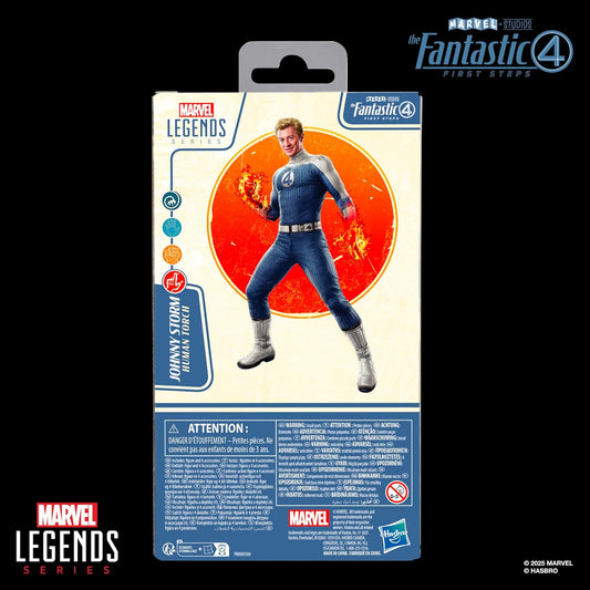 Johnny Storm Human Torch Figura De Acción Fantastic 4 Marvel Legends 16 Cm