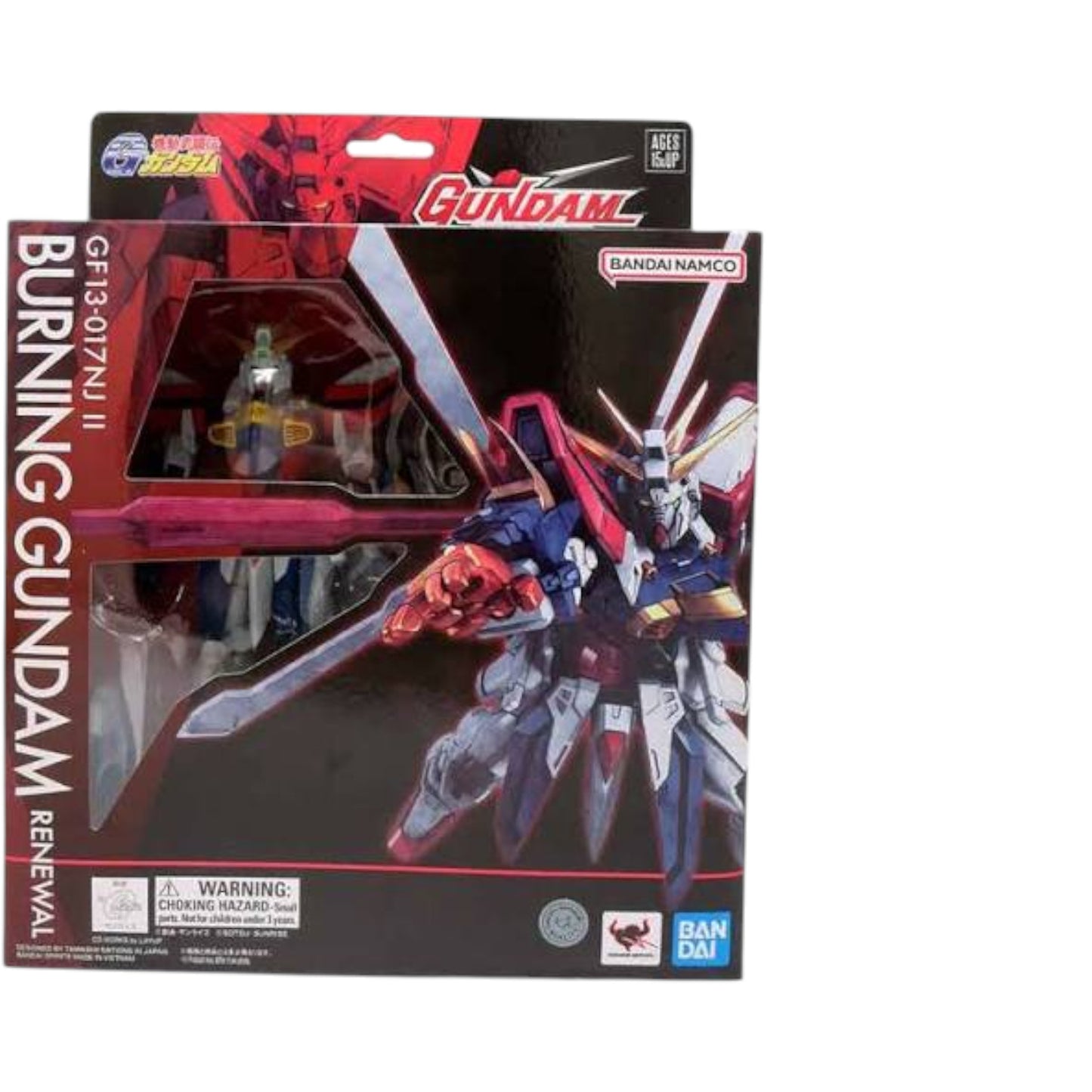 Burning Gundam GF13-017NJ II Figura de Accion Gundam Universe Bandai 16 Cm