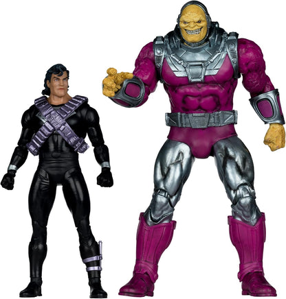 Superman Vs Mongul Pack Figura de Acción Return Of Superman Dc Multiverse Megafig Mcfarlane Toys 23 Cm
