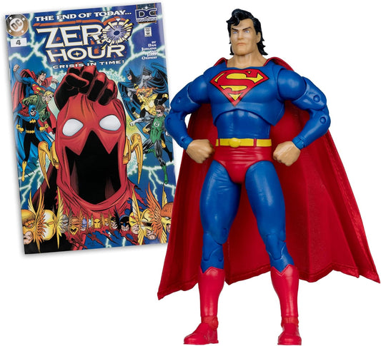 Superman Zero Hour Figura De Acción Justice League Comic Dc Mcfarlane Toys 18 Cm