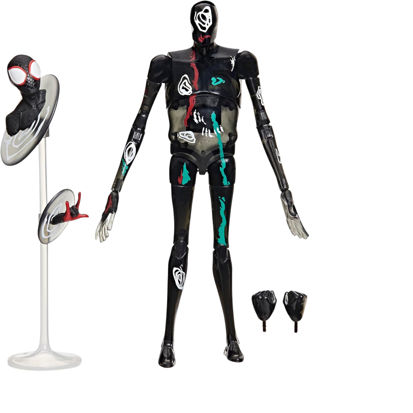 The Spot Black Figura de Acción Spiderman Across The Spider Verse Marvel Legends Hasbro 17 Cm