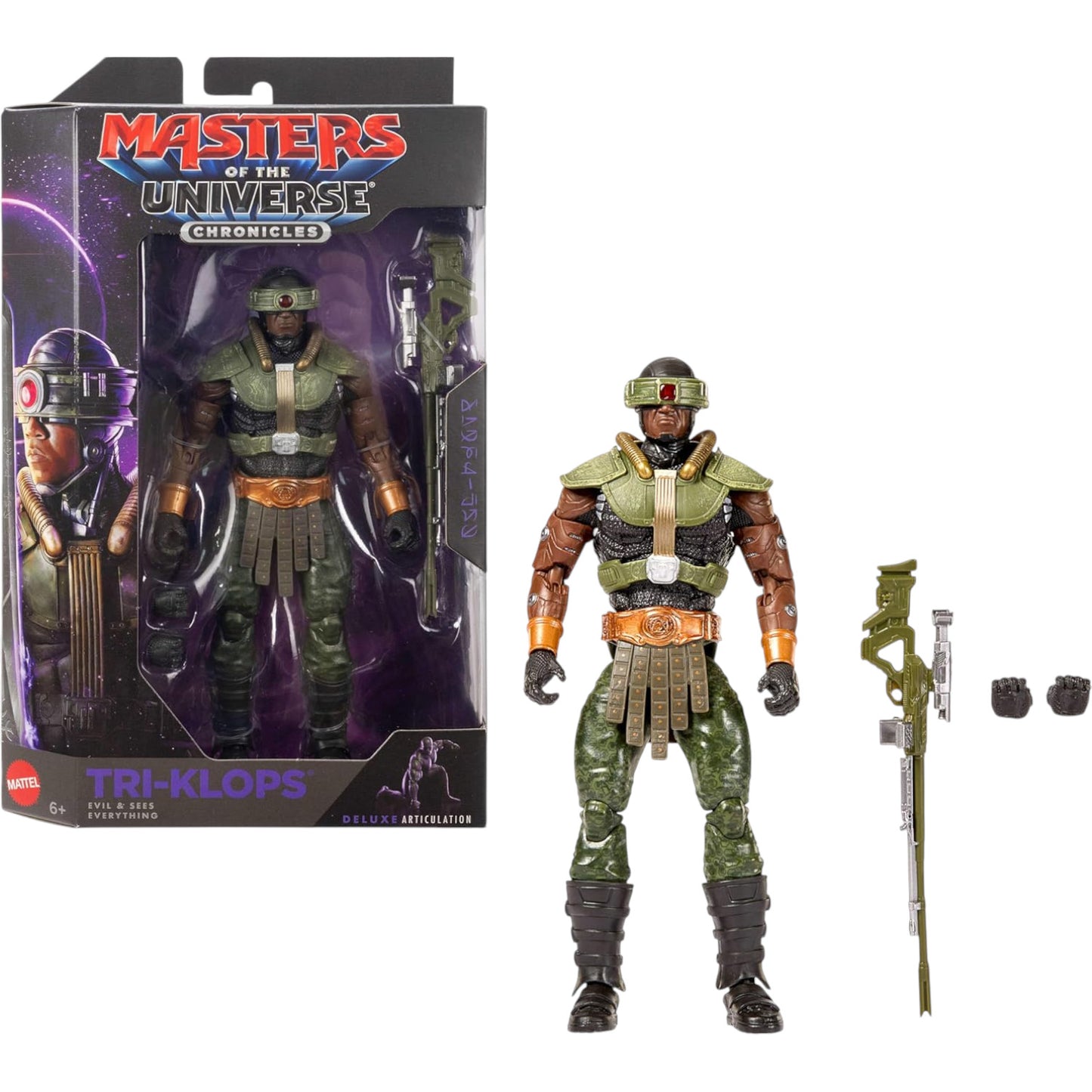Triklops Figura De Accion Masters Of The Universe Chronicles Mattel 16 Cm