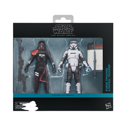 Purge Trooper & Patrol Trooper 2 Pack Figuras de Acción Star Wars Jedi Survivor Black Series 16 Cm
