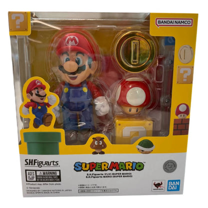 Mario Figura de Accion Super Mario Sh Figuarts Bandai 10 Cm