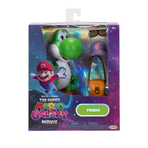 Yoshi Figura de Acción Super Mario Galaxy Movie Nintendo Jakks Pacific 13 cm