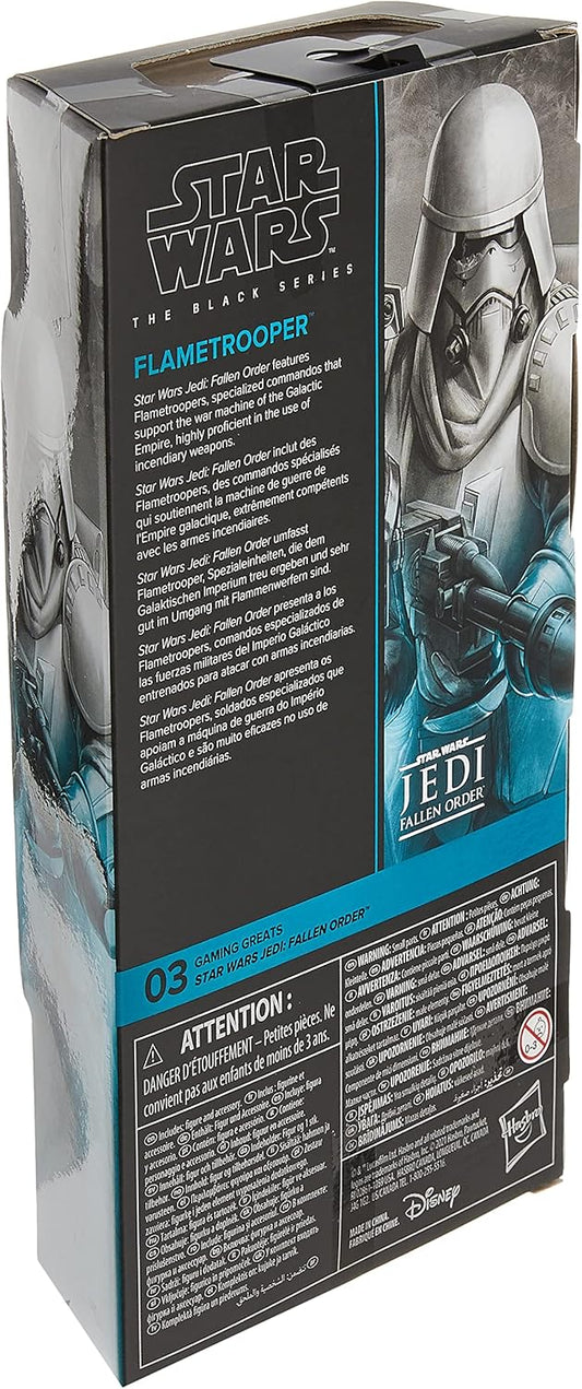 Flametrooper Stormtrooper Figura De Acción Star Wars Jedi Fallen Order The Black Series Hasbro 16 Cm