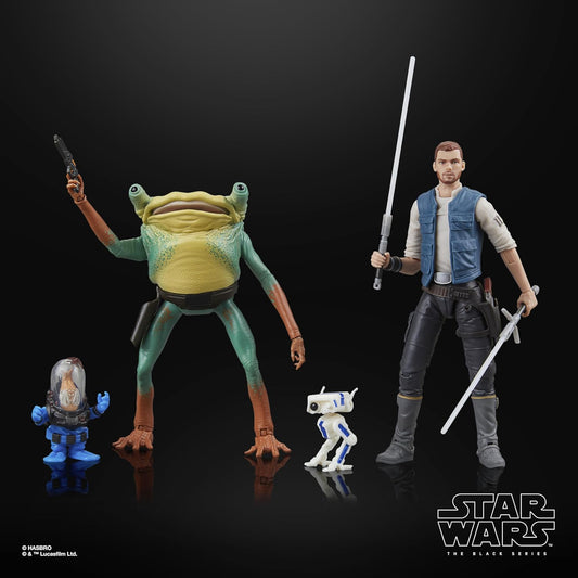 Cal Kestis Turgle & Skoova Stev Pack Figuras de Acción Star Wars Jedi Survivor Black Series 16 Cm
