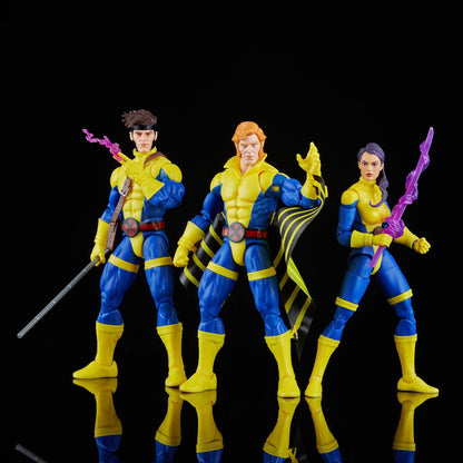 Gambit Banshee y Psylocke Figura de Acción X Men 60 Anniversary Marvel Legends Retro Hasbro 16 Cm