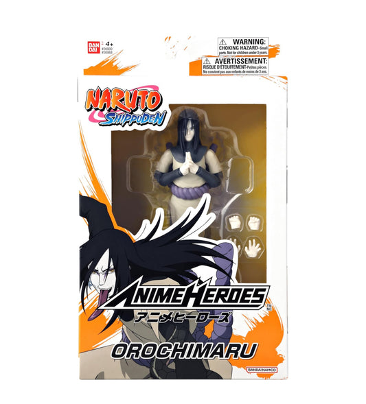 Orochimaru Figura de Acción Naruto Shippuden Anime Heroes Bandai 16 Cm