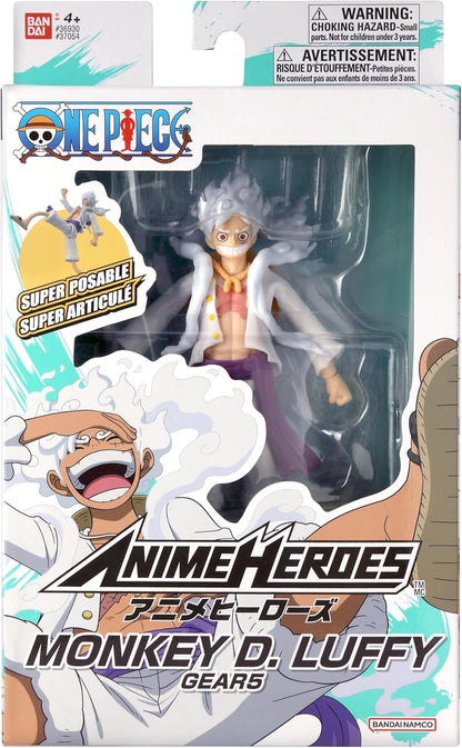 Monkey D Luffy Gear 5 Figura Acción One Piece Anime Heroes Bandai 16 Cm