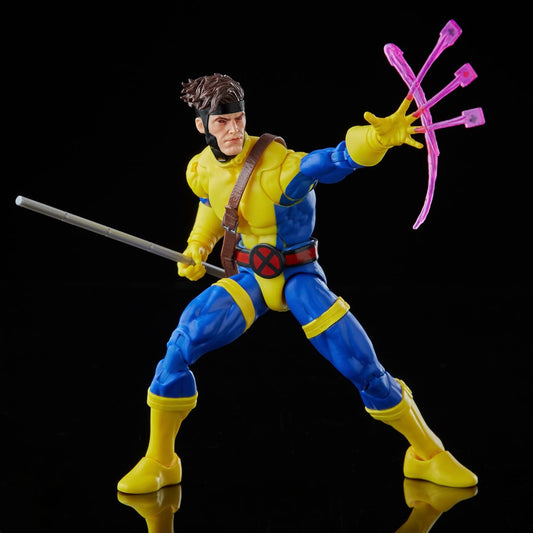 Gambit Banshee y Psylocke Figura de Acción X Men 60 Anniversary Marvel Legends Retro Hasbro 16 Cm