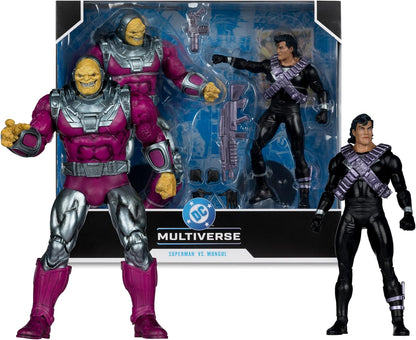 Superman Vs Mongul Pack Figura de Acción Return Of Superman Dc Multiverse Megafig Mcfarlane Toys 23 Cm