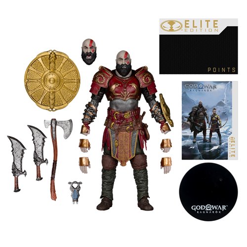 Kratos Ares Armor Figura de Accion God Of War Ragnarok Mcfarlane Toys Elite 19 Cm