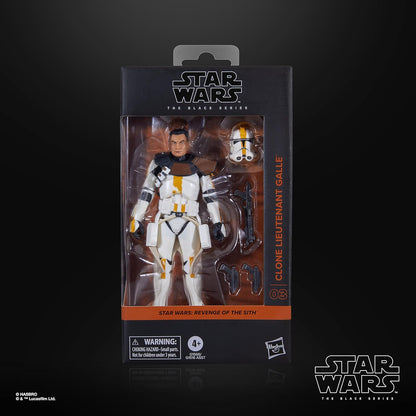Clone Lieutenant Galle Figura De Acción Star Wars Revenge Of The Sith Black Series Hasbro 16 Cm