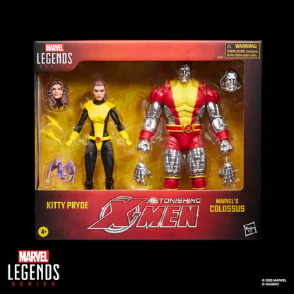 Kitty Pryde & Colossus Pack Figura de Acción X Men Astonishing Marvel Legends Retro Hasbro 15 & 21 Cm