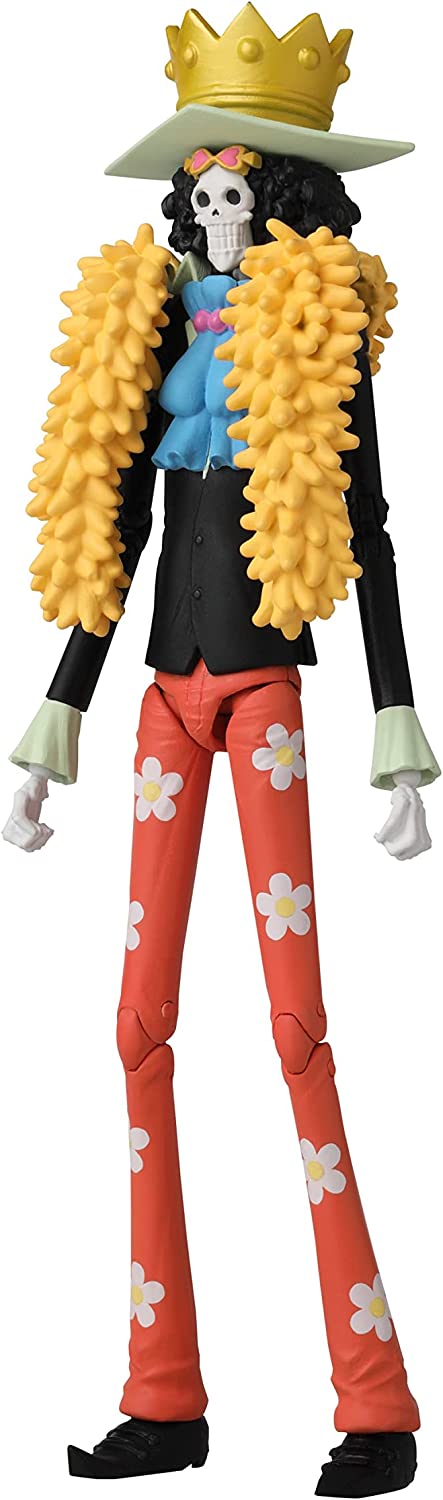 Brook Figura Acción One Piece Anime Heroes Bandai 18 Cm