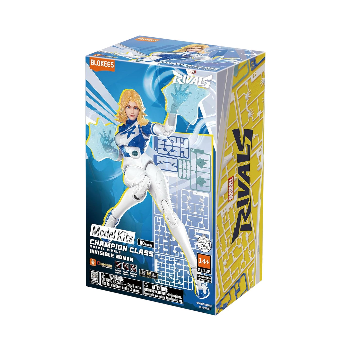 Invisible Woman Figura de Accion Marvel Rivals Blokees Champion Class 15 Cm