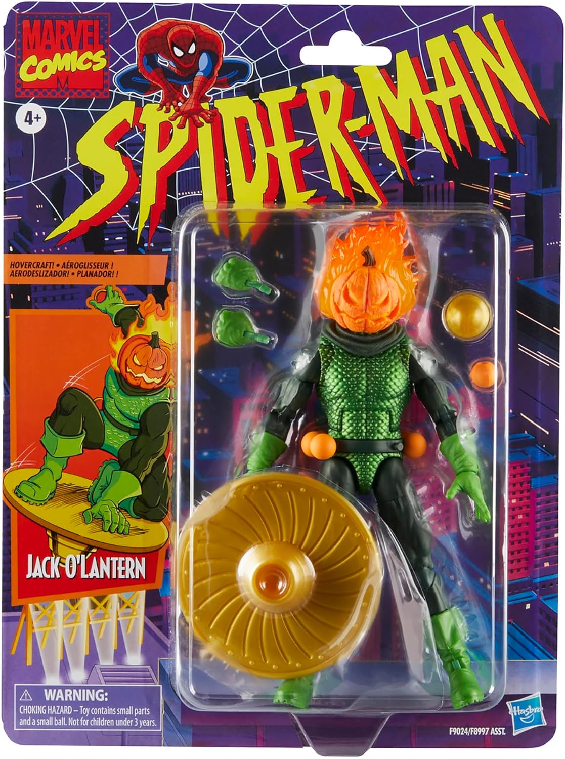 Jack O´Lantern Figura De Acción Spiderman Comics Classic Marvel Legends Hasbro 16 Cm
