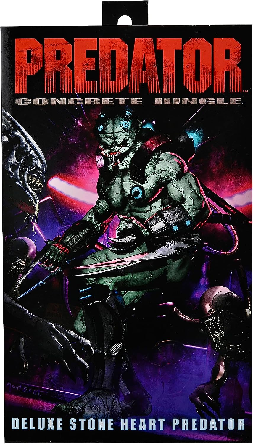 Predator Deluxe Stone Heart Concrete Jungle Figura De Acción Predator Concrete Jungle Neca Ultimate 24cm