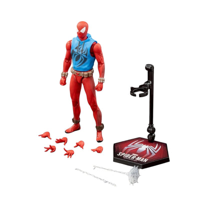 Scarlet Spider Spiderman Figura de Acción Spiderman Avengers Deluxe ZD Toys 18 cm