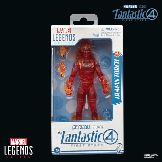 Human Torch Figura De Acción Fantastic 4 First Steps Marvel Legends Hasbro 16 Cm