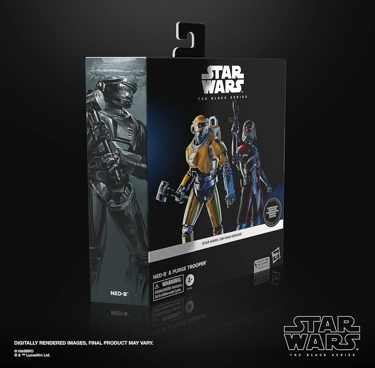 Ned B & Purge Trooper 2 Pack Figuras de Acción Carbonized Star Wars Obi Wan Kenobi Black Series 17 Cm