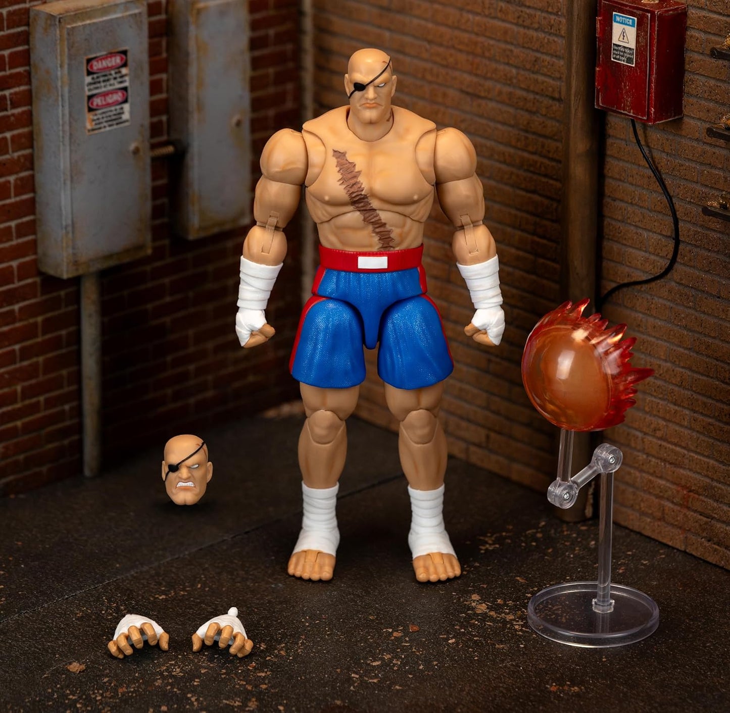 Sagat Figura De Acción Ultra Street Fighter II Jada Toys 21 Cm