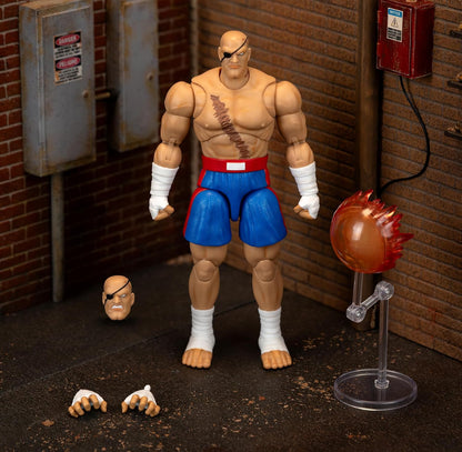 Sagat Figura De Acción Ultra Street Fighter II Jada Toys 21 Cm