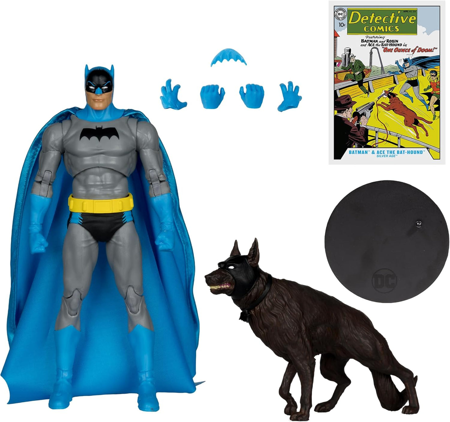 Batman & Ace The Bat Hound Figura De Acción Batman Silver Age Dc Mcfarlane Toys 18 Cm