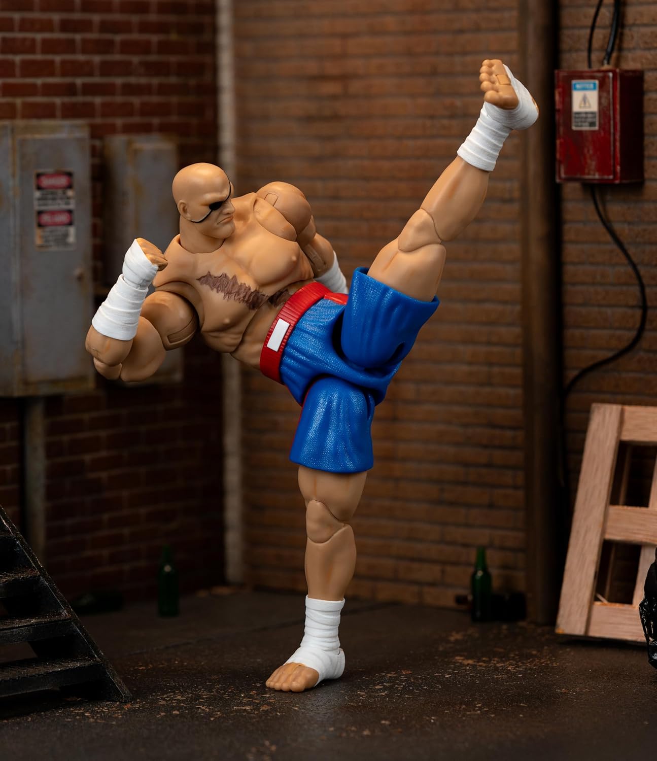Sagat Figura De Acción Ultra Street Fighter II Jada Toys 21 Cm