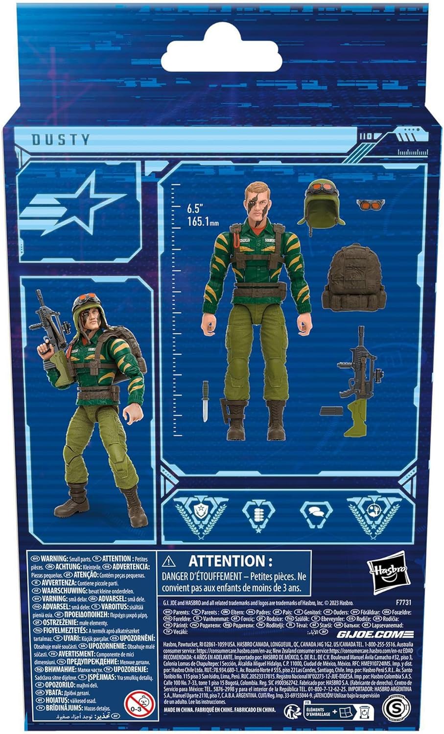 Dusty Figura de Accion Tiger Force Gi Joe 65 Classified Series 16cm