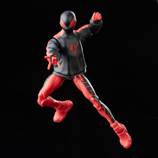 Spiderman Miles Morales Retro Figura De Acción Spiderman Classic Marvel Legends Hasbro 16 Cm