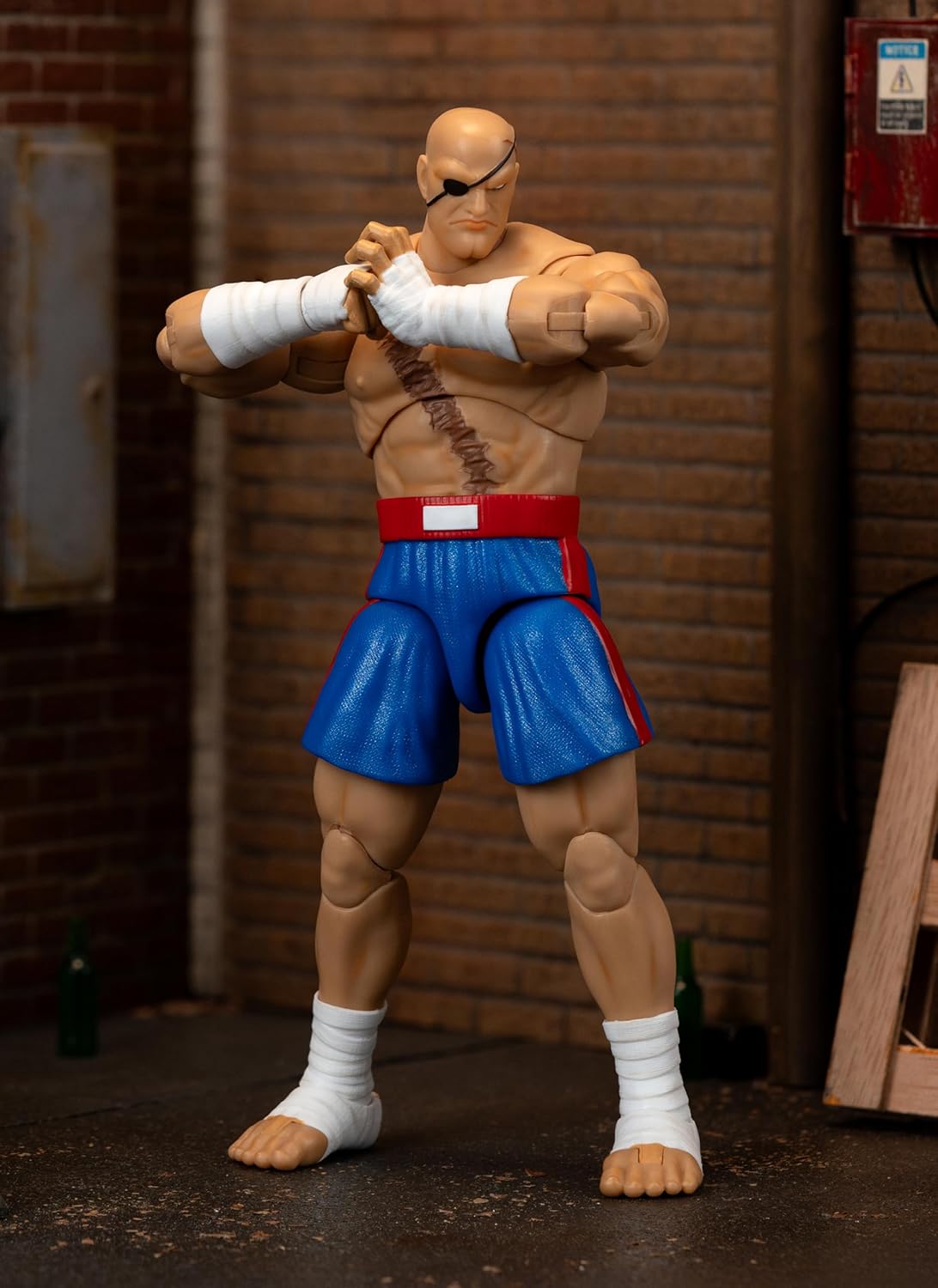Sagat Figura De Acción Ultra Street Fighter II Jada Toys 21 Cm