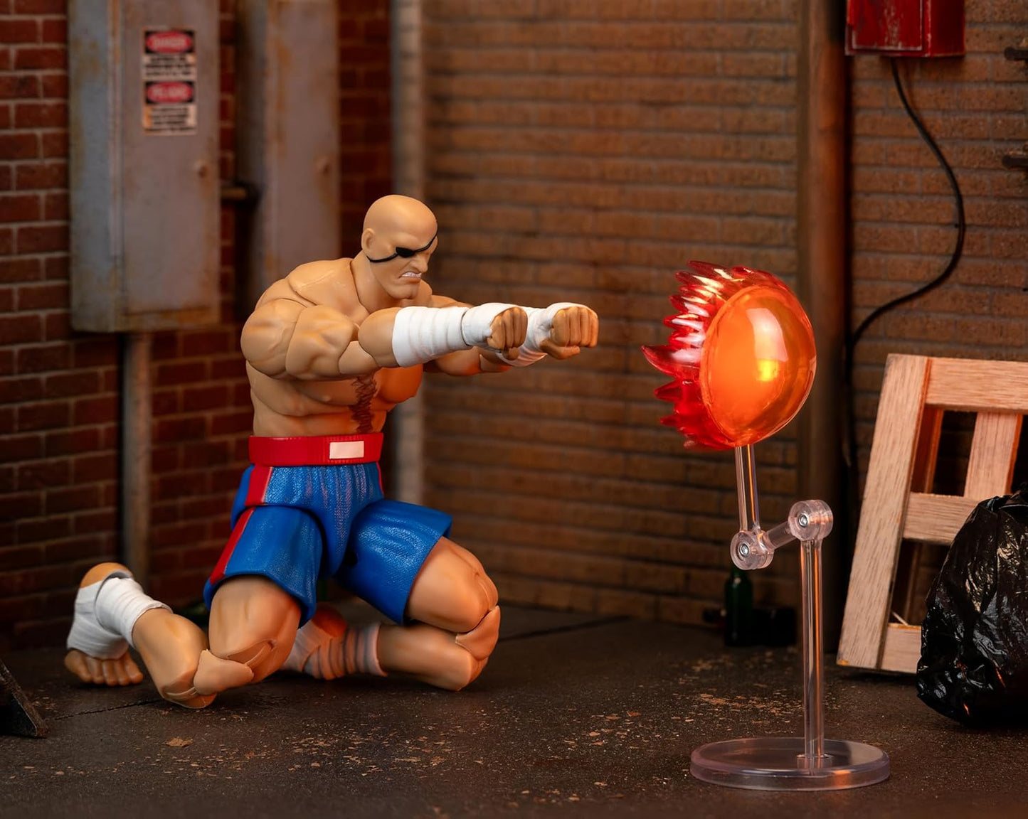 Sagat Figura De Acción Ultra Street Fighter II Jada Toys 21 Cm