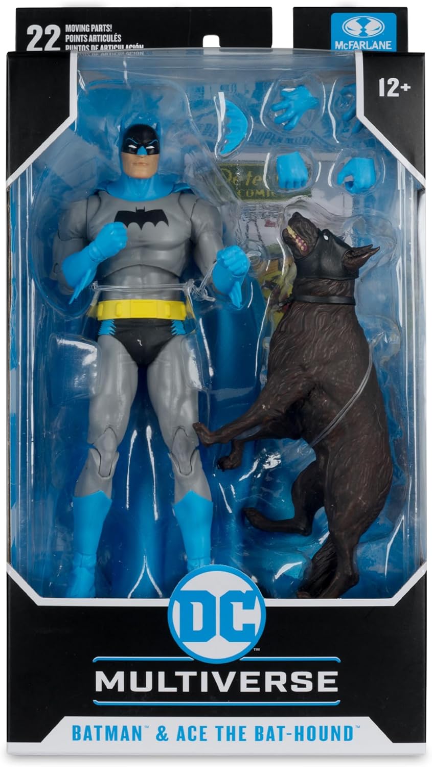 Batman & Ace The Bat Hound Figura De Acción Batman Silver Age Dc Mcfarlane Toys 18 Cm