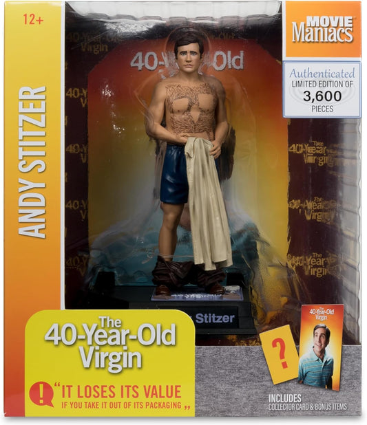Andy Stitzer Figura Estatua The 40 Year Old Virgin McFarlane Toys 16 Cm